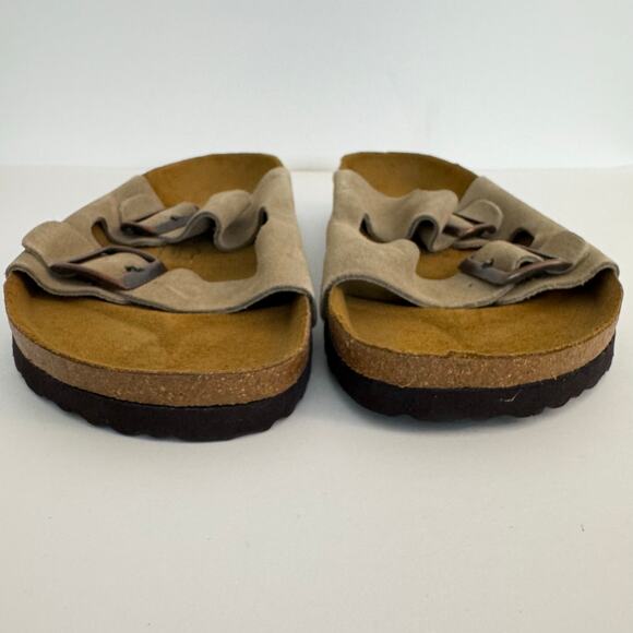 Birkenstock Betula Arizona Classic Two Buckle Slides Brown/Taupe 46 / M13 main image 5